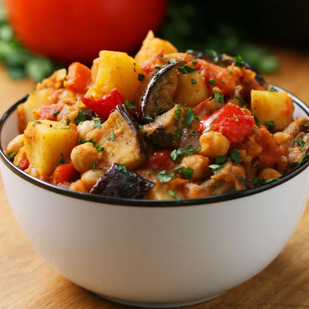 Eggplant Potato Tomato Stew