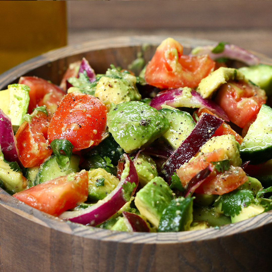 Cucumber, Tomato, And Avocado Salad