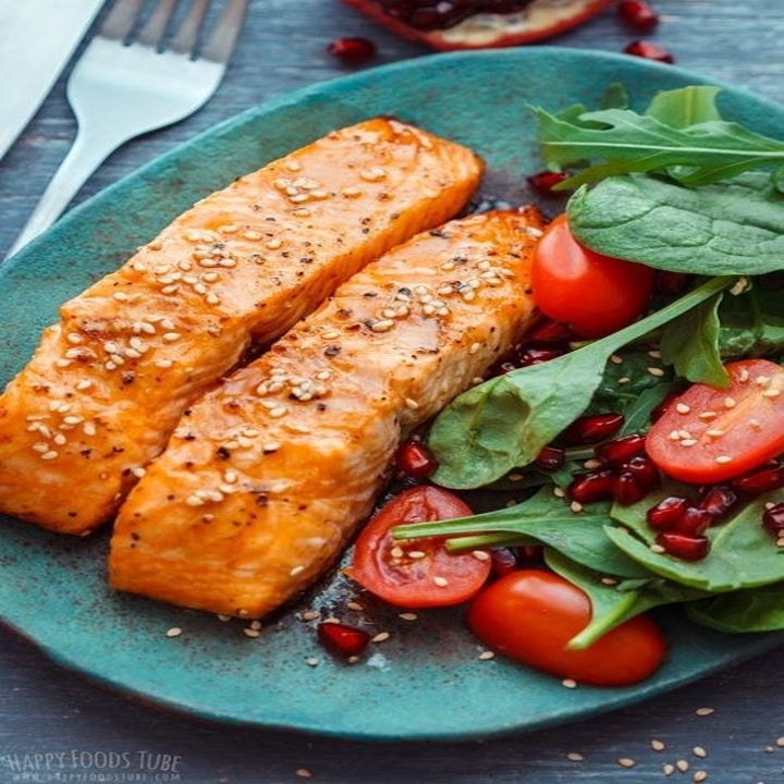 honey-glazed salmon