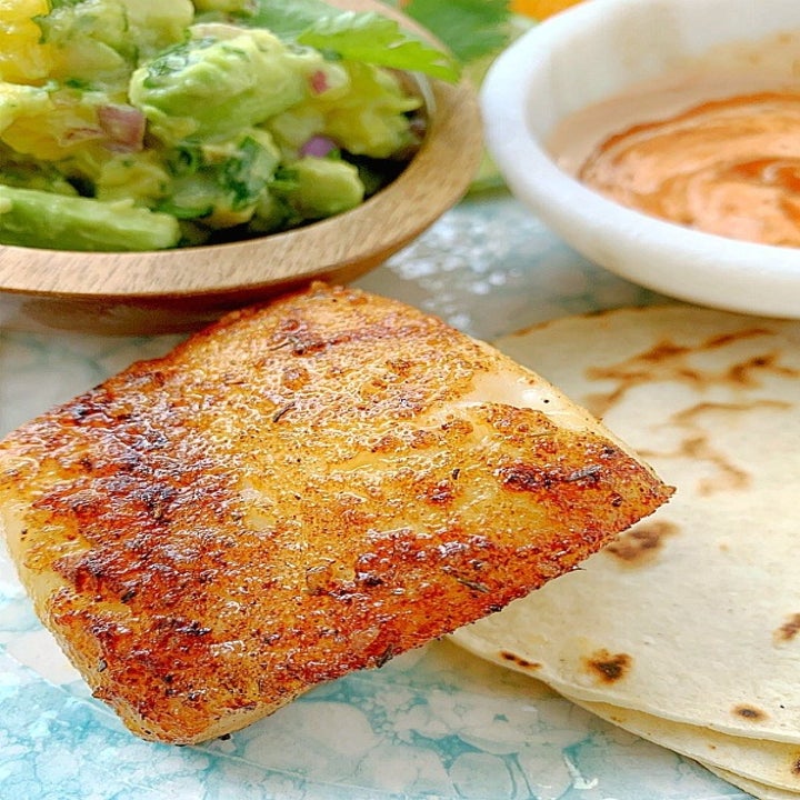 Ingredients for fish tacos